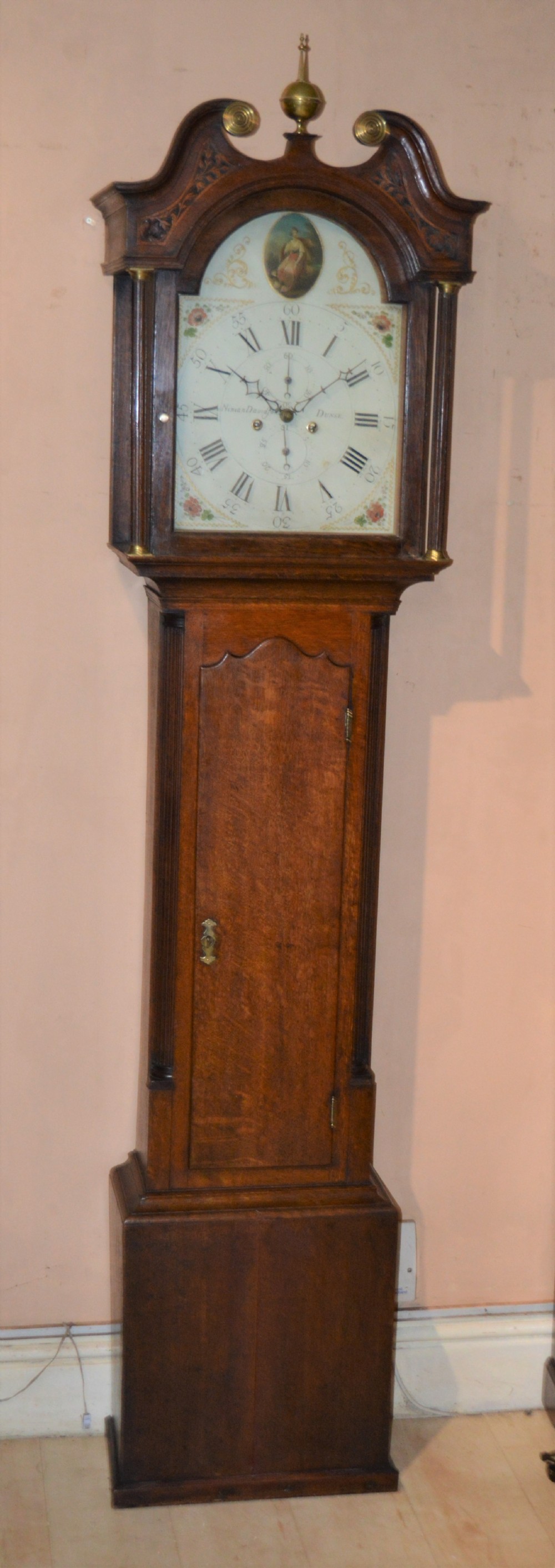 Ninian Davidson of Dunse Scottish Georgian Longcase Clock
