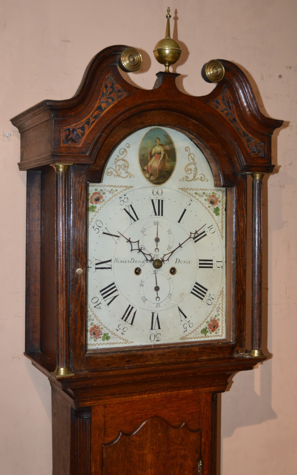 Ninian Davidson of Dunse Scottish Georgian Longcase Clock View V