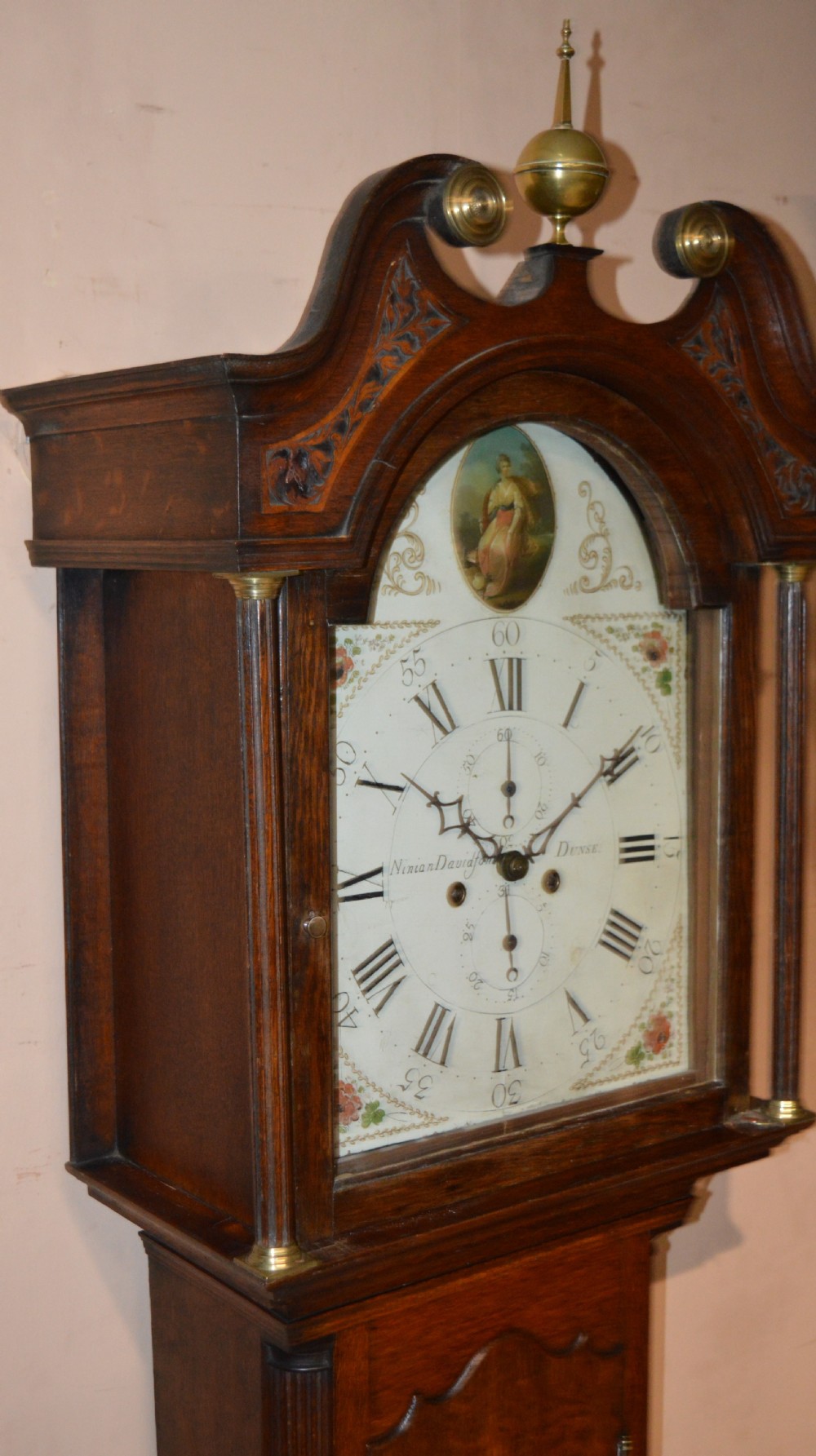 Ninian Davidson of Dunse Scottish Georgian Longcase Clock View VI