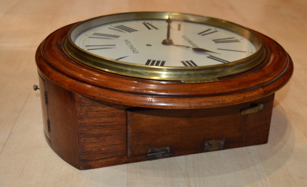 Robert Edwards Holyhead welsh Fusee Dial wall Clock View III
