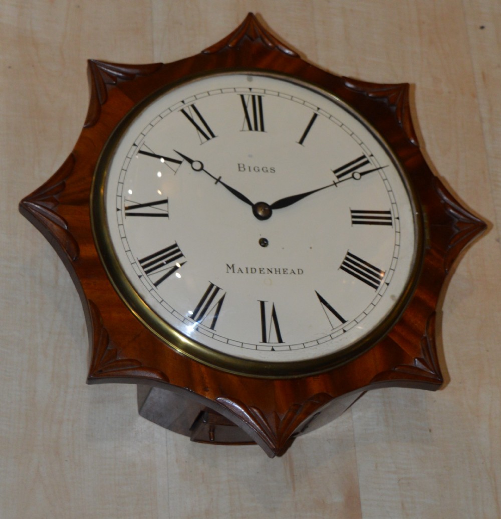 Biggs of Maidenhead Fusee Dial wall Clock