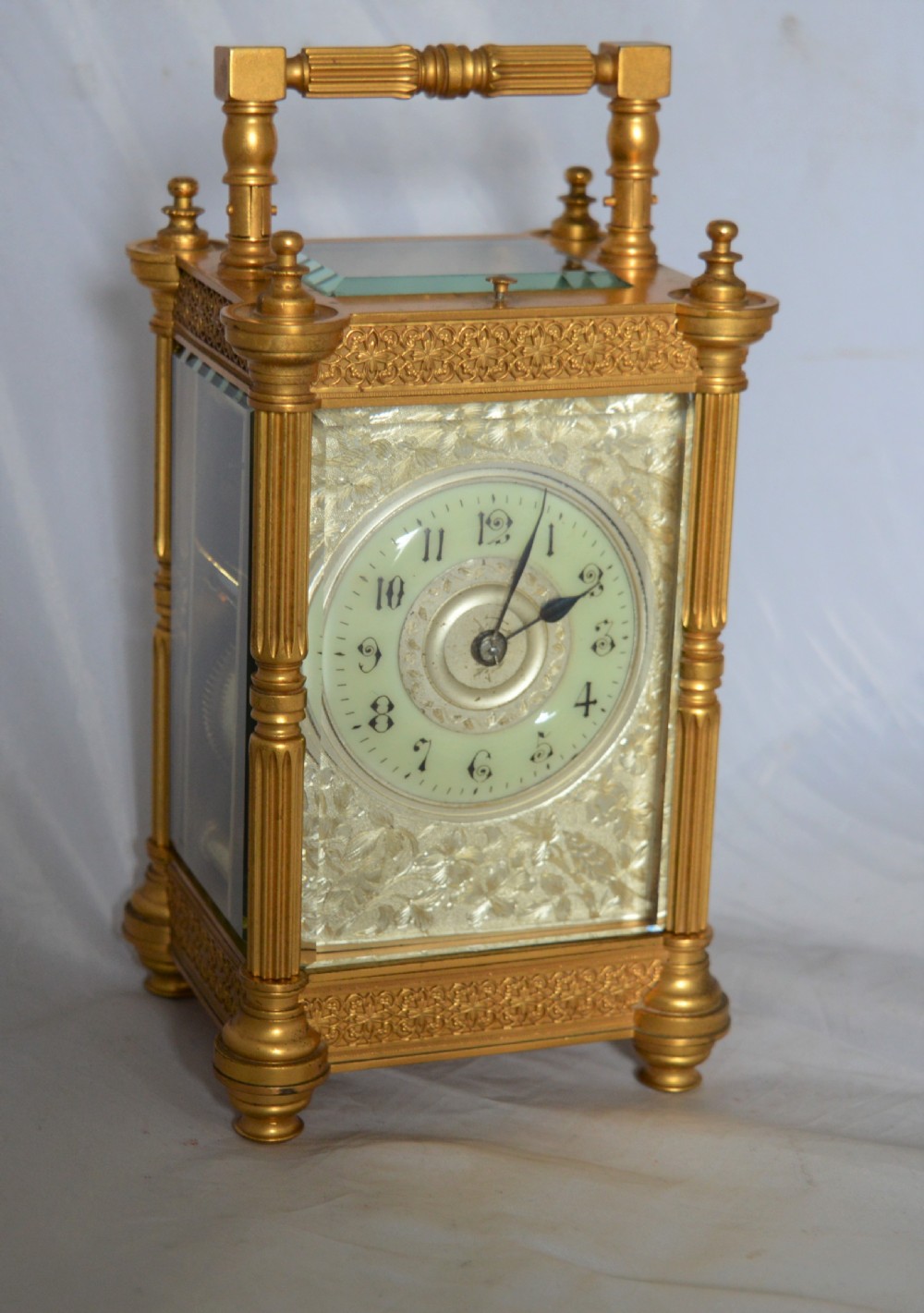 Strike and Repeat Fretwork Carriage Clock