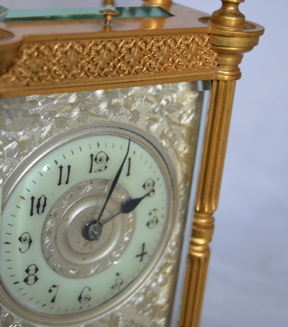 Strike and Repeat Fretwork Carriage Clock View III