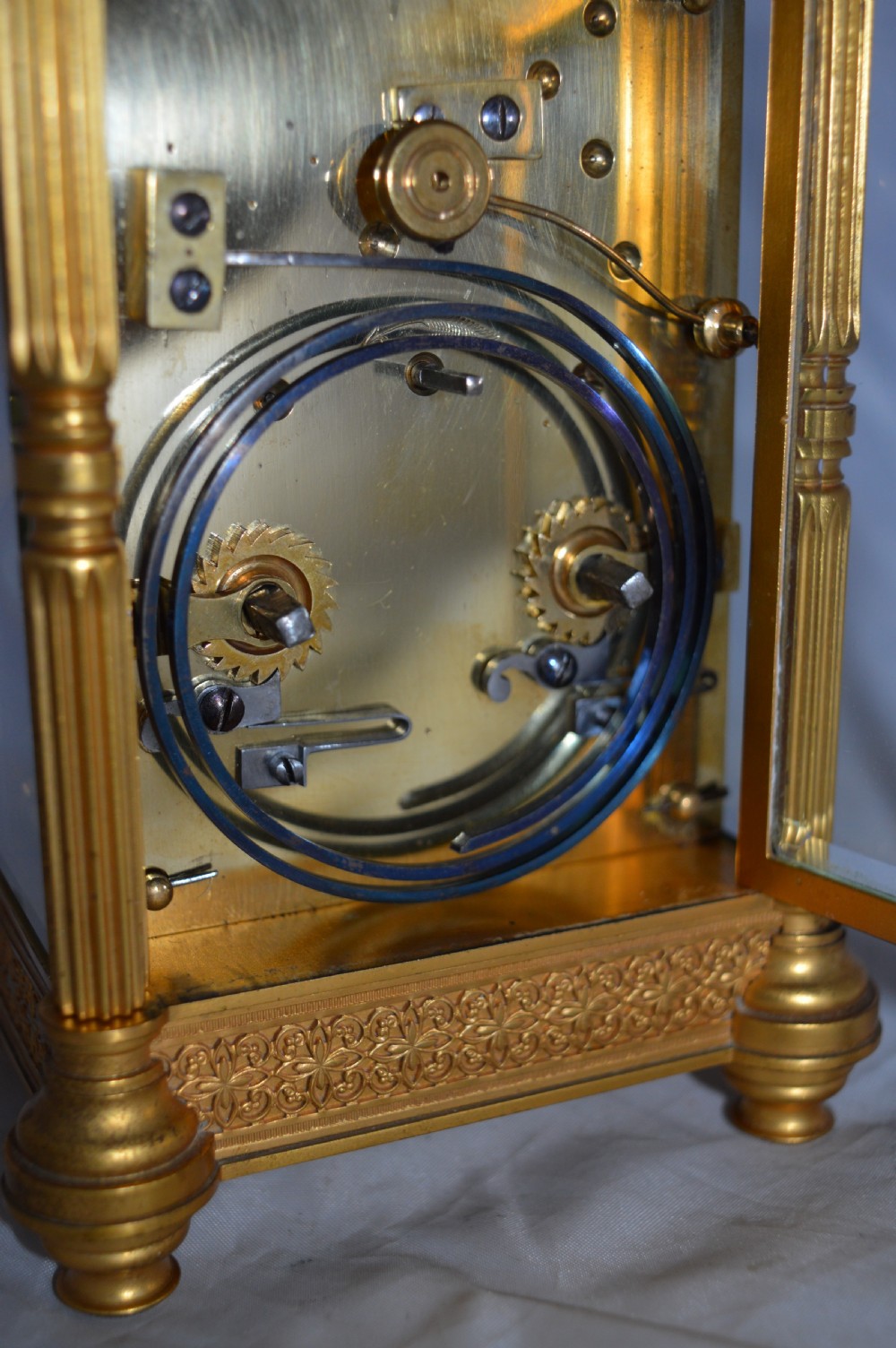 Strike and Repeat Fretwork Carriage Clock View VI