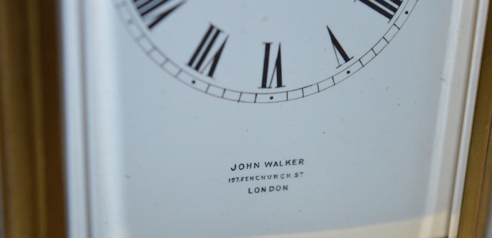 Striking Carriage Clock, John Walker London View VI