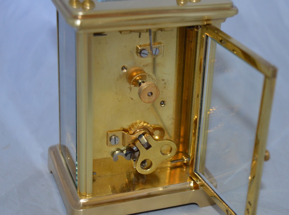 Brass Carriage Clock Engraved 'Osbourne' View III