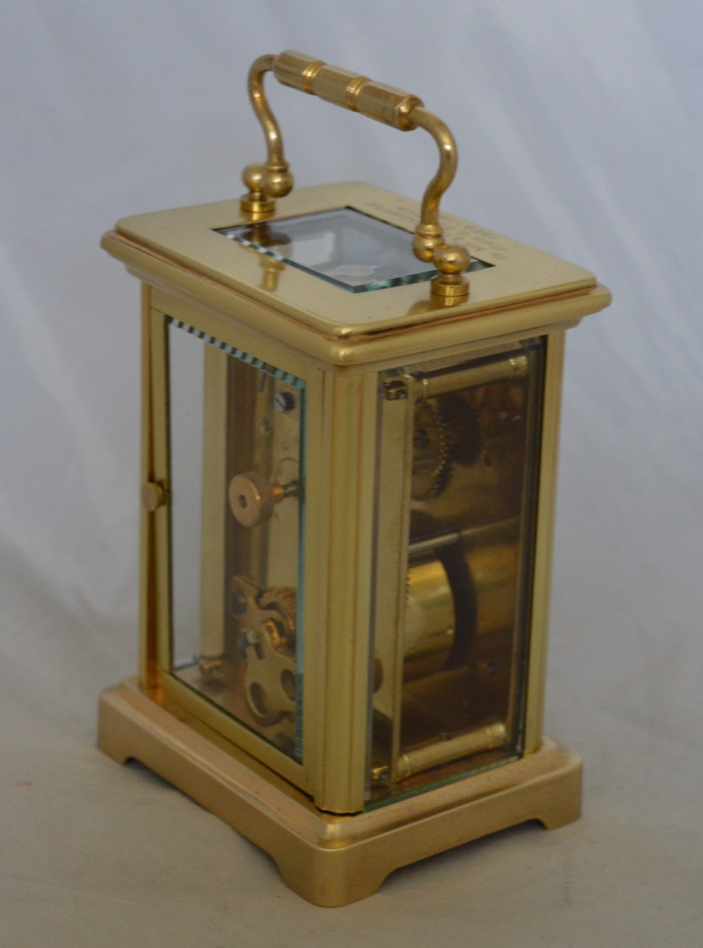 Brass Carriage Clock Engraved 'Osbourne' View IV