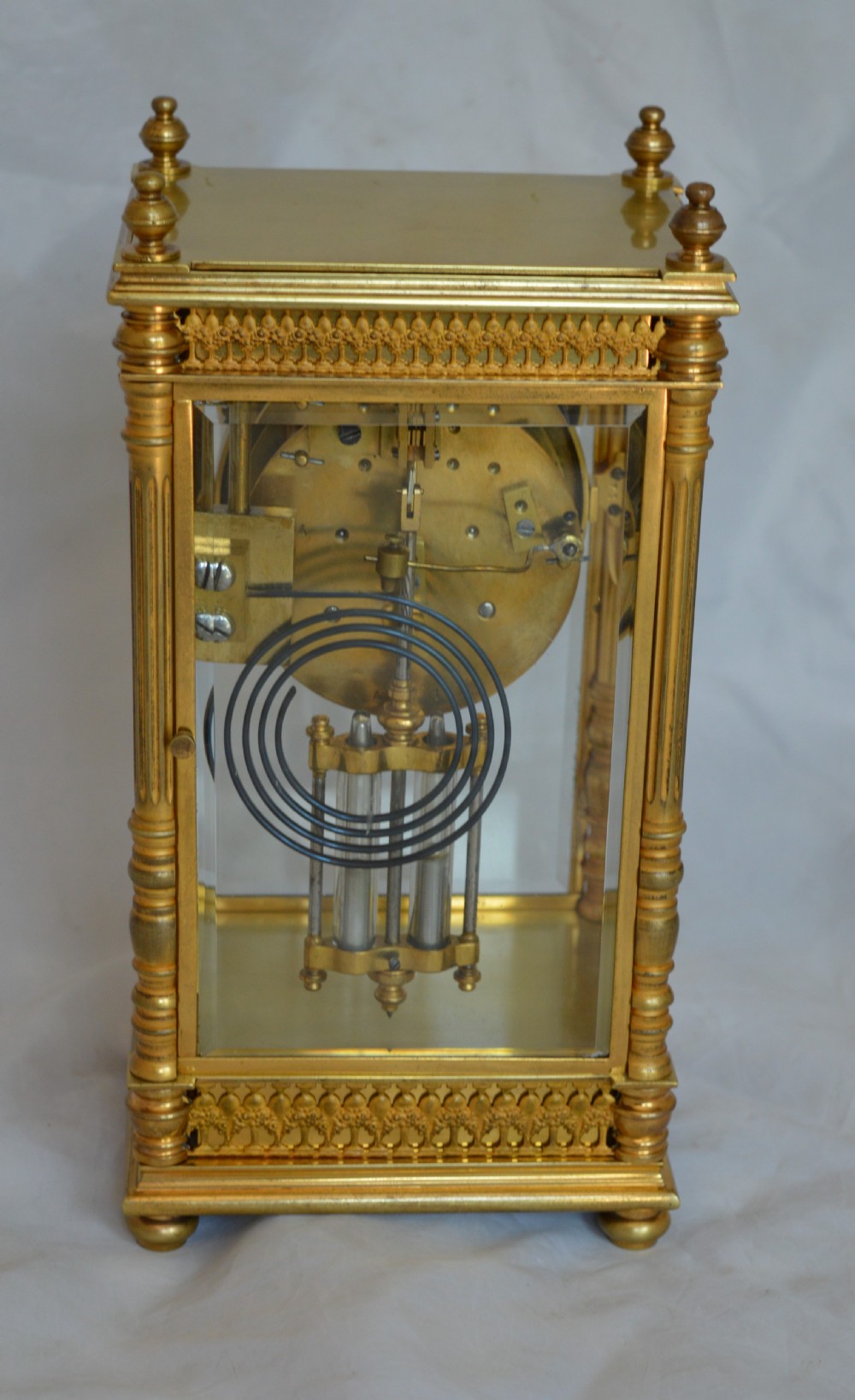 Slim 4 Glass Mantel Clock View II