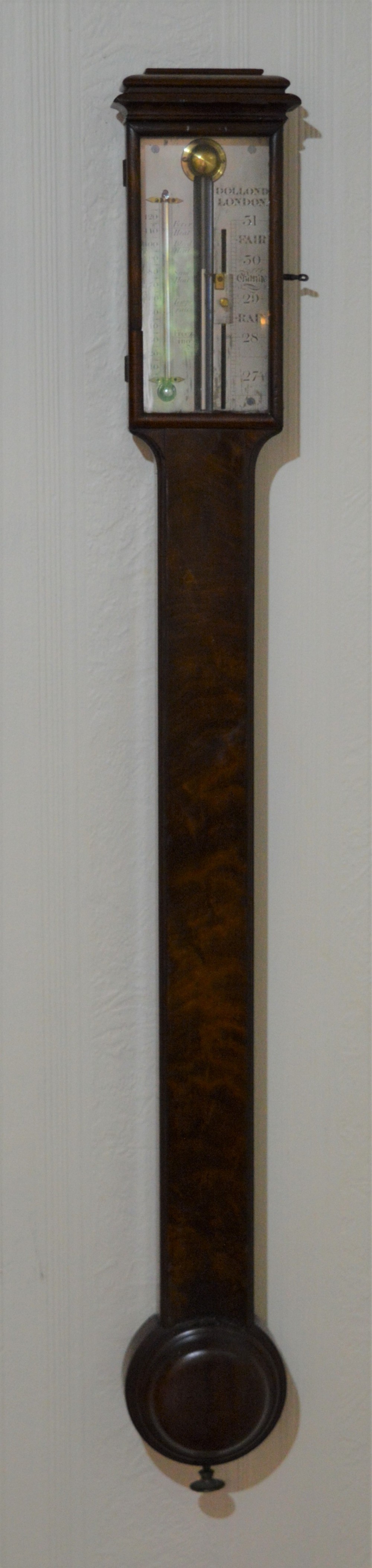 Dolland of London Mahogany Stick Barometer
