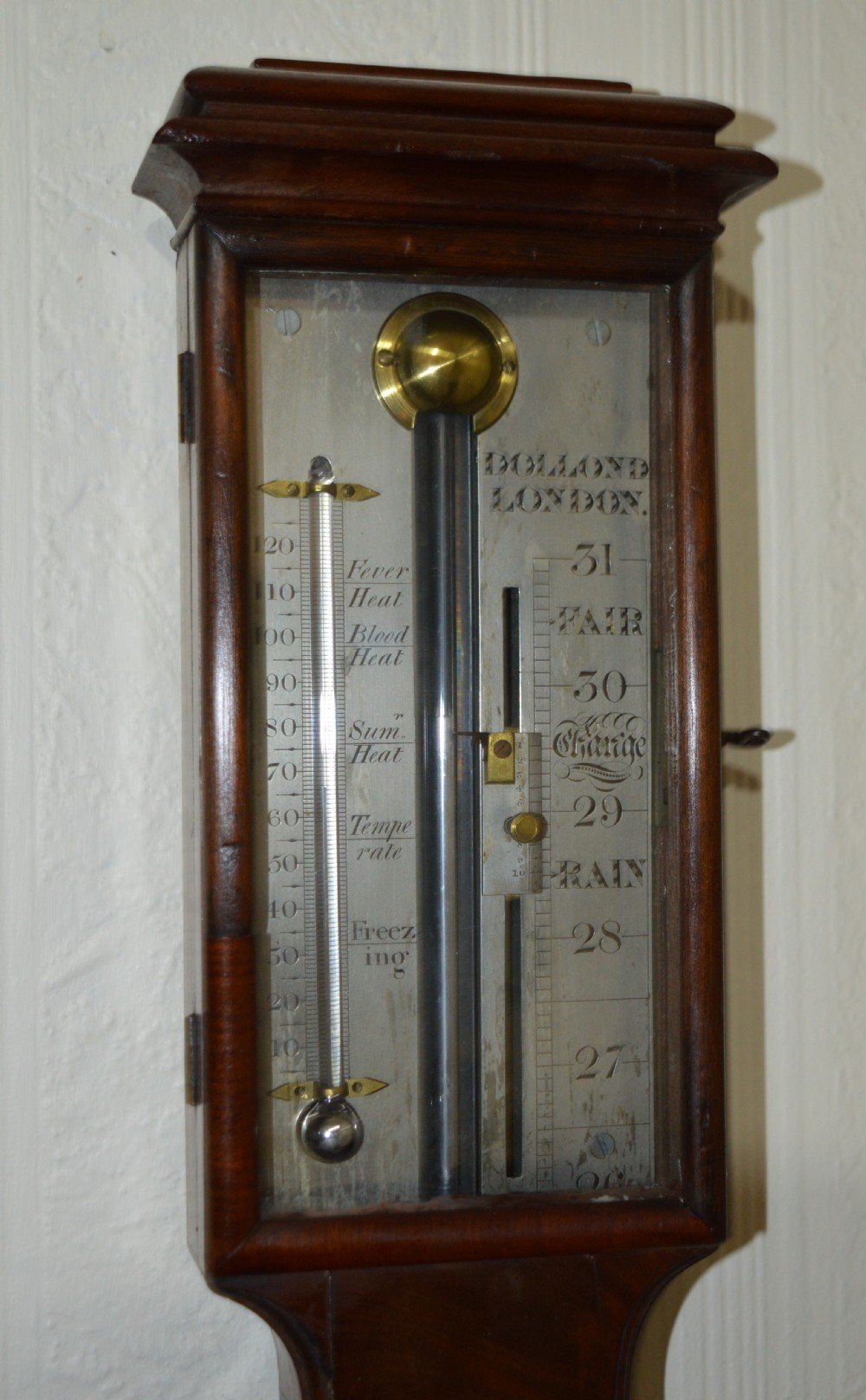Dolland of London Mahogany Stick Barometer View III