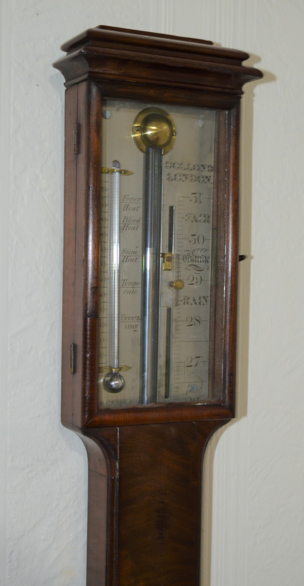 Dolland of London Mahogany Stick Barometer View IV
