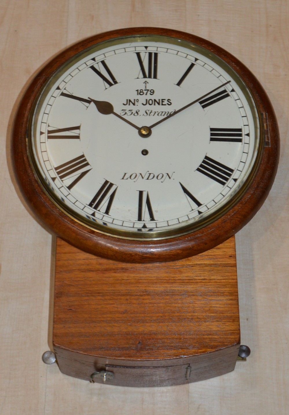 John Jones, London Fusee Dropdial Wall Clock
