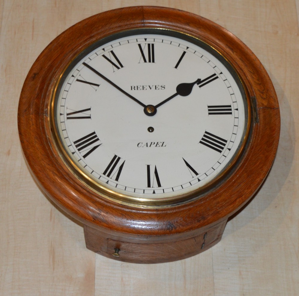Reeves of Capel Fusee Dial Wall Clock