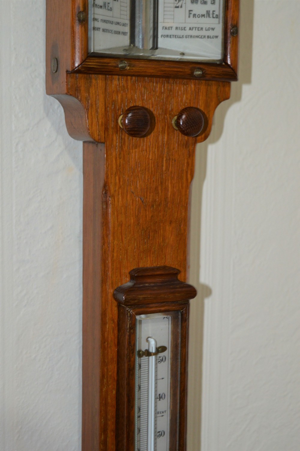 Victorian Sea Coast Stick Barometer Wright & Co Westminster View V