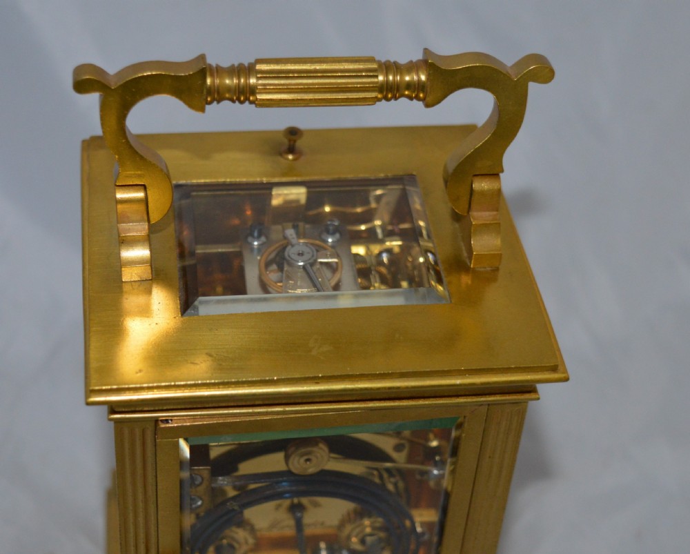 F H Goulding Strike Repeat Carriage Clock View III