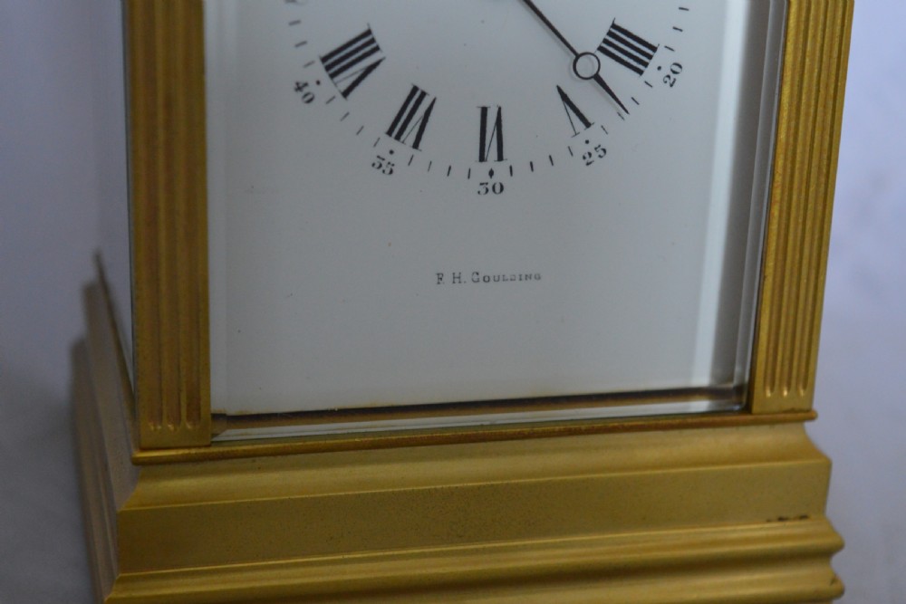 F H Goulding Strike Repeat Carriage Clock View VI