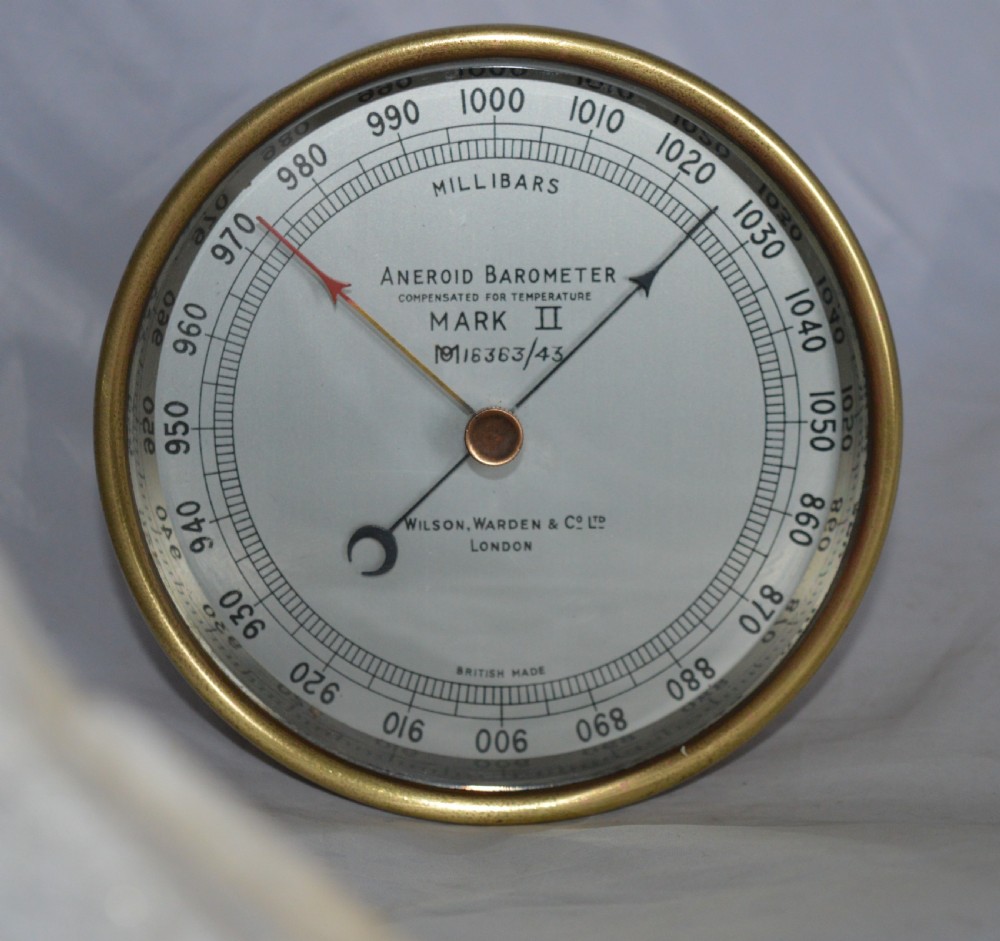 Wilson, Warden & Co Ltd Aneroid Barometer