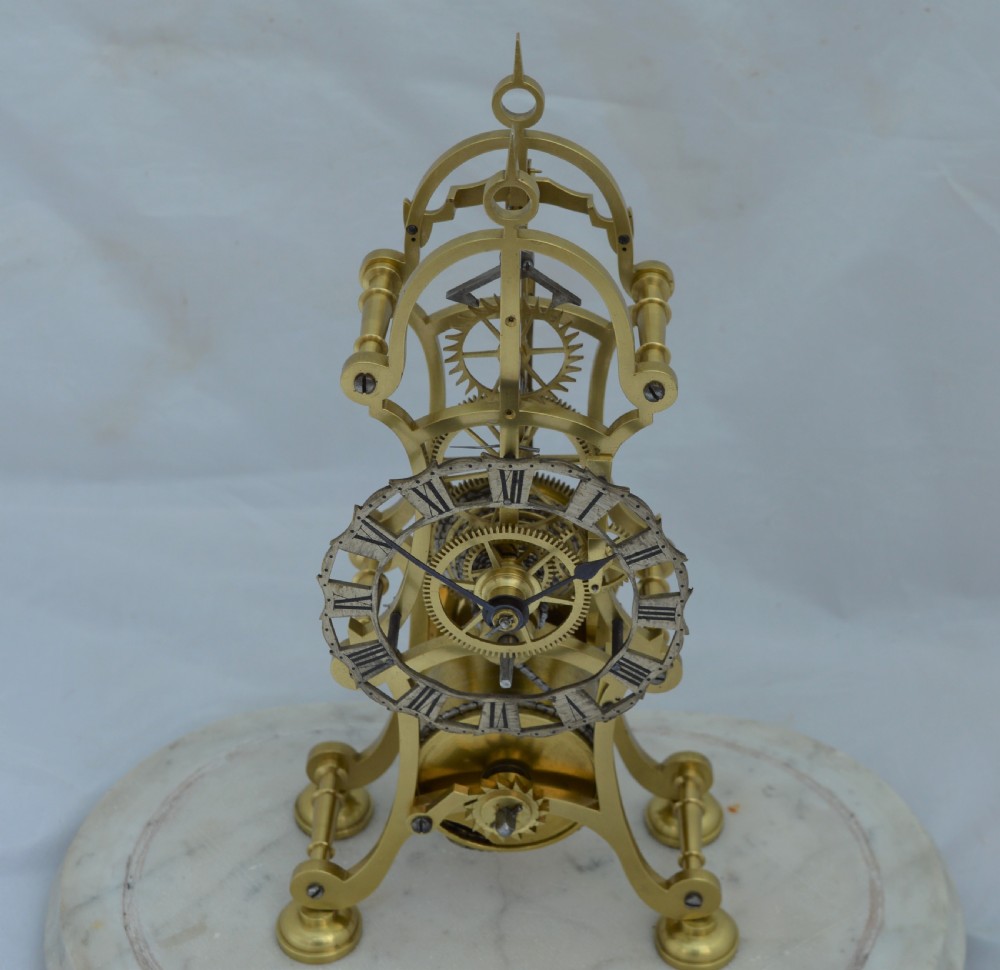 Antique 6-spoke Skeleton clock View IV