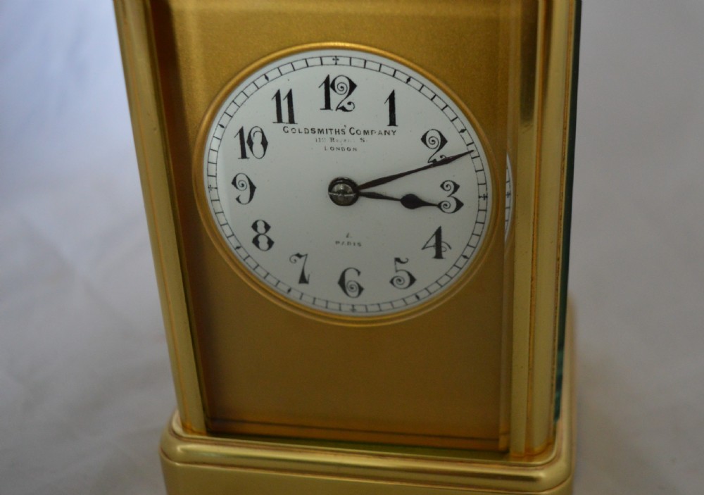 Goldsmiths and Silversmiths, London Striking Carriage Clock & Box View III