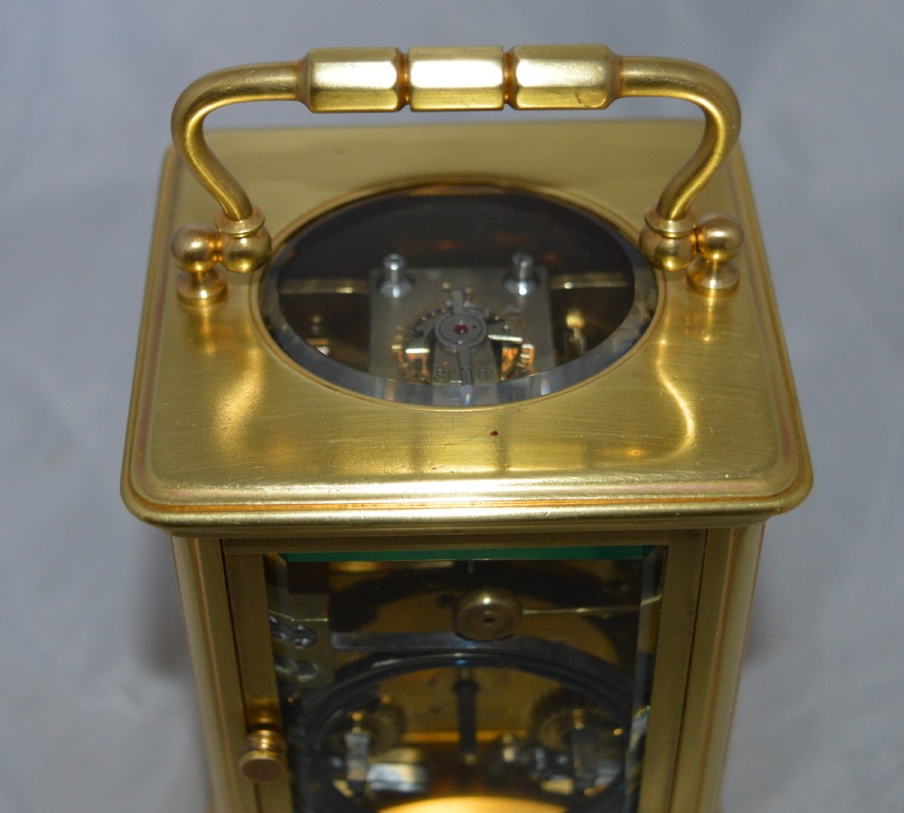 Goldsmiths and Silversmiths, London Striking Carriage Clock & Box View V