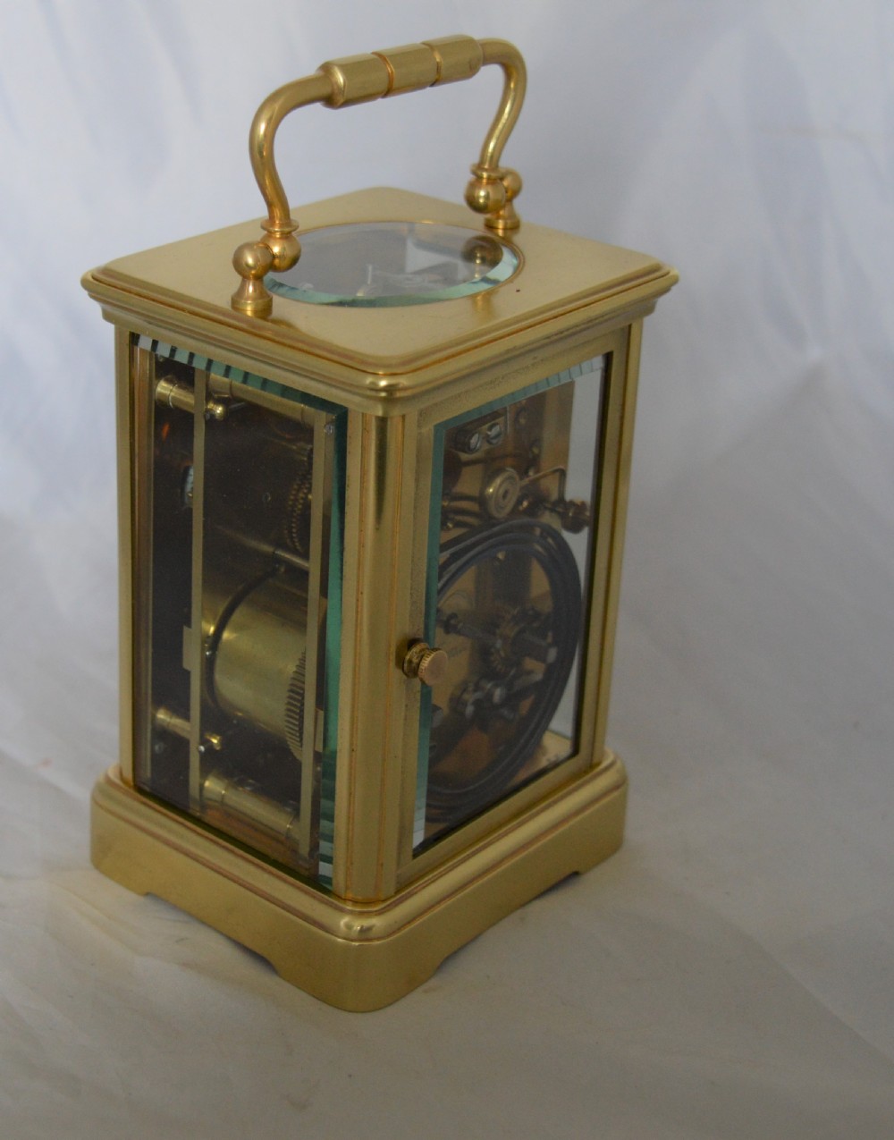 Goldsmiths and Silversmiths, London Striking Carriage Clock & Box View VI