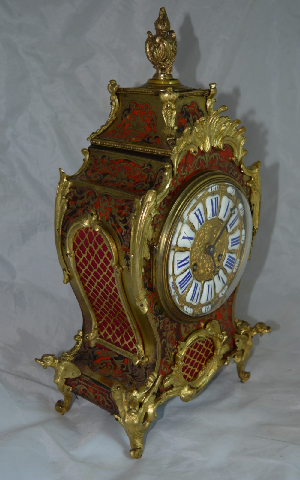 Fine Boulle Mantel Clock Richard & Co Paris View II