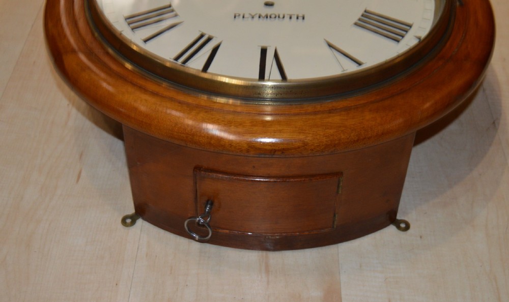 R F Davis of Plymouth Fusee Dial Wall Clock View II