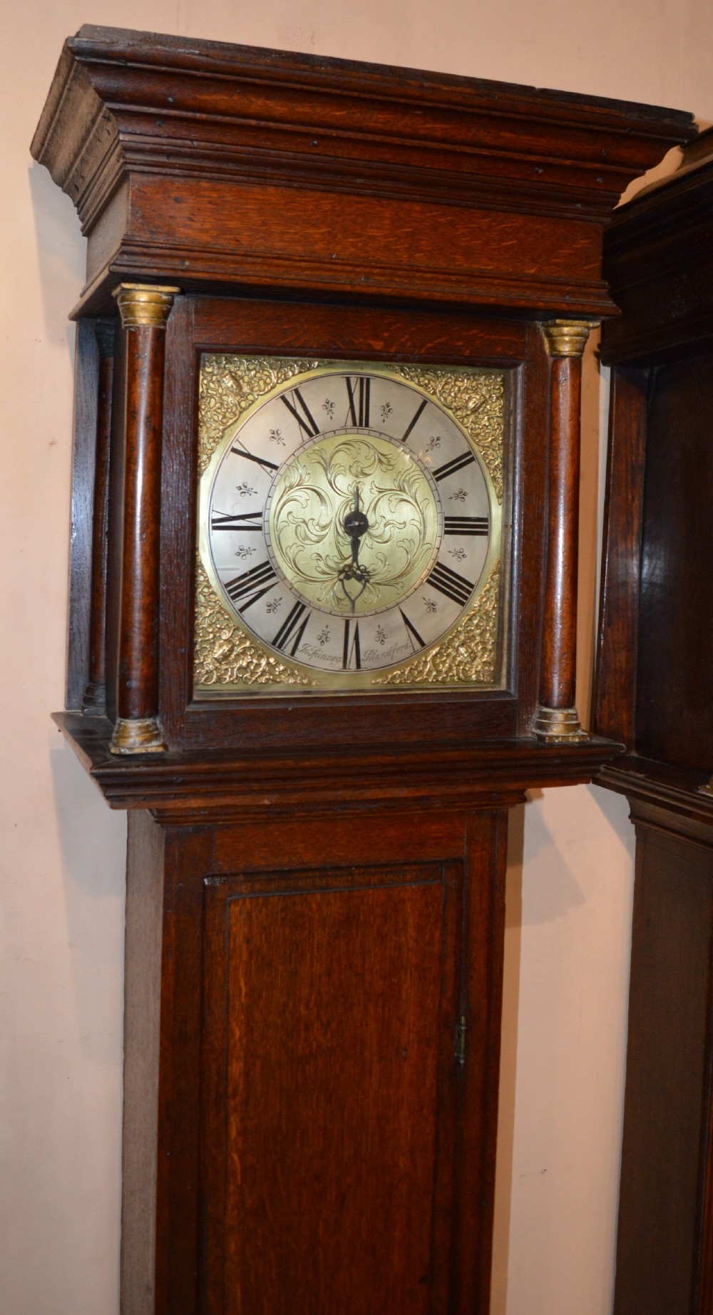 John Spinney Blandford Forum 'Cottage' Longcase Grandfather Clock View VI
