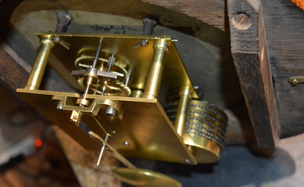H Clark Bristol Fusee Dial Wall Clock View III