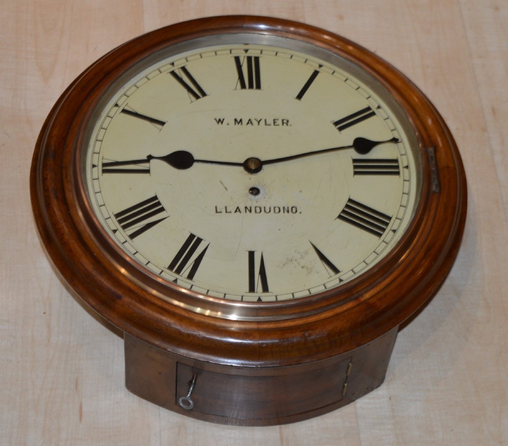 William Mayler Llandudno Fusee Dial Wall Clock