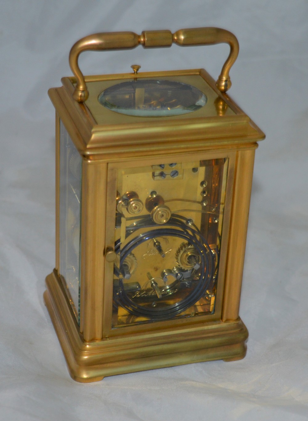 Brunelot Gorge Case Striking Carriage Clock View III