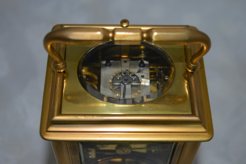 Brunelot Gorge Case Striking Carriage Clock View IV