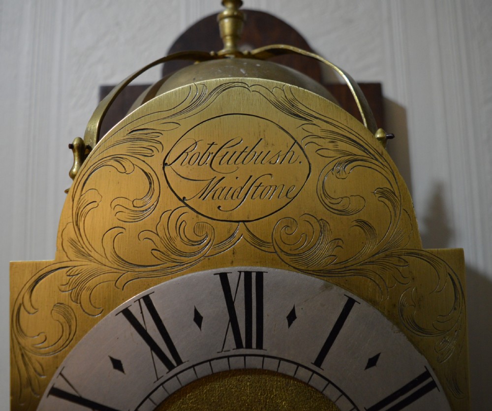 Robert Cutbush of Maidstone English Lantern Clock c.1750 View II