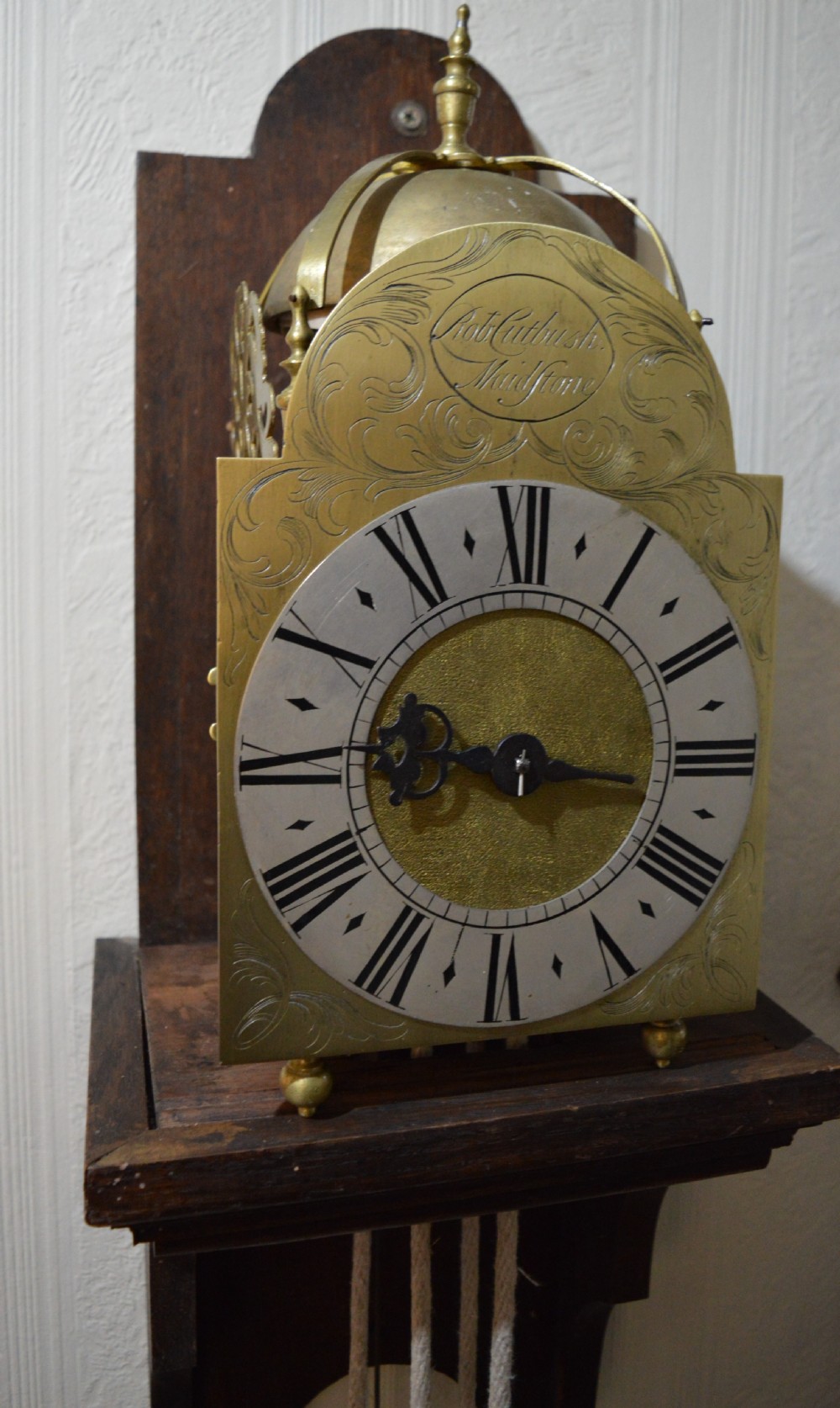 Robert Cutbush of Maidstone English Lantern Clock c.1750 View IV