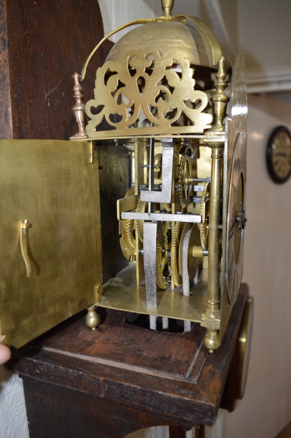 Robert Cutbush of Maidstone English Lantern Clock c.1750 View V