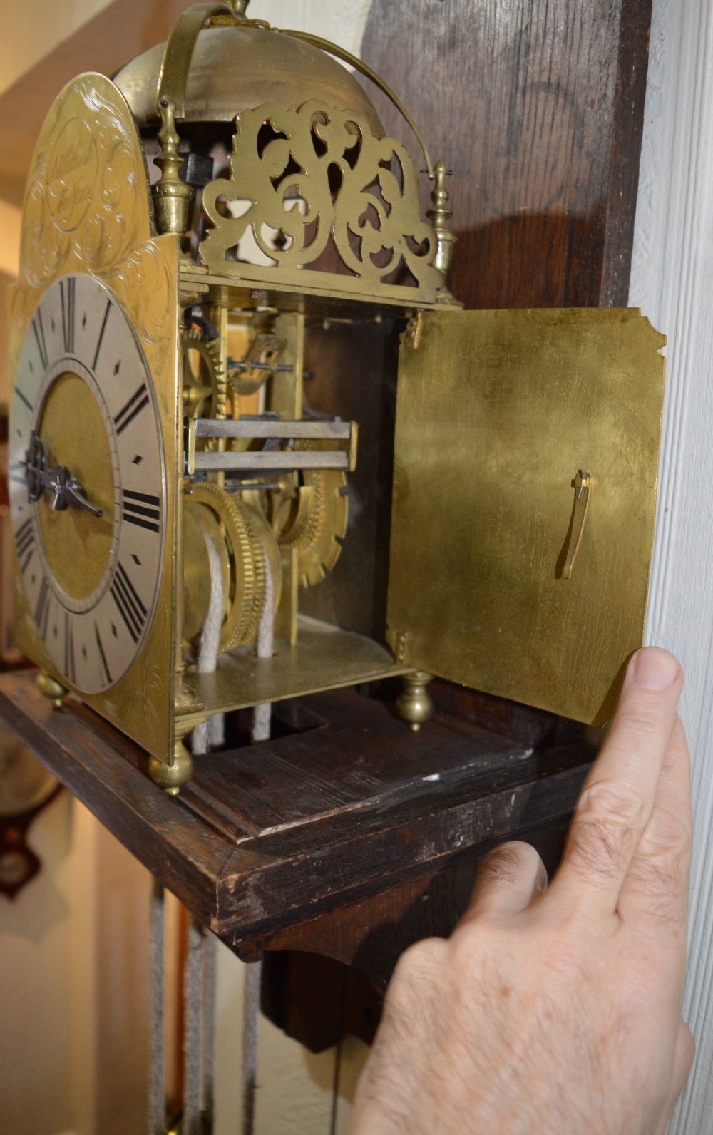 Robert Cutbush of Maidstone English Lantern Clock c.1750 View VI
