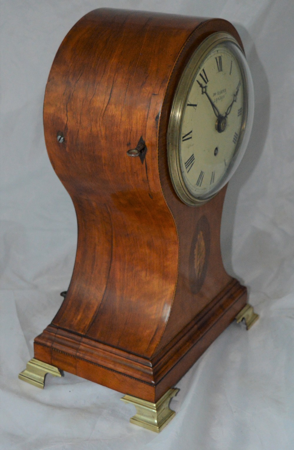 John Harper London Georgian Satinwood Balloon Fusee Clock View III