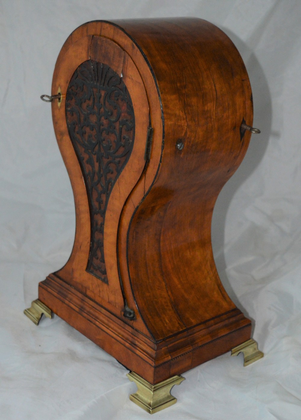 John Harper London Georgian Satinwood Balloon Fusee Clock View VII
