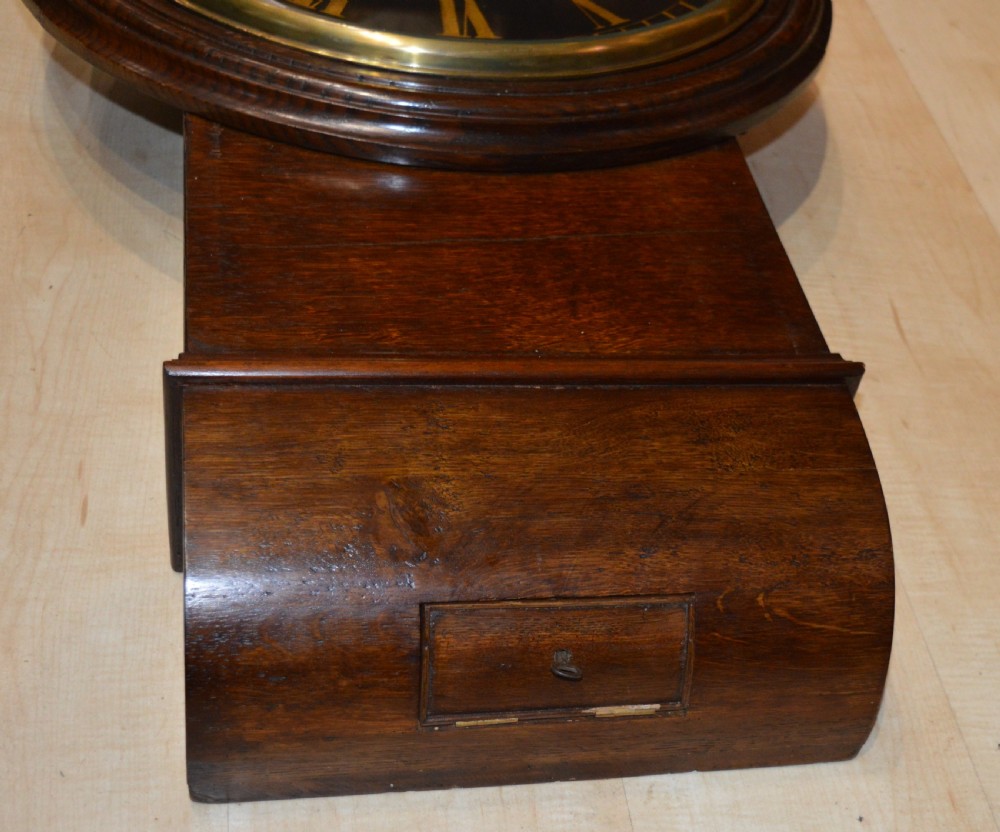 Grimshaw & Baxter London Large Fusee Dropdial Wall Clock View II