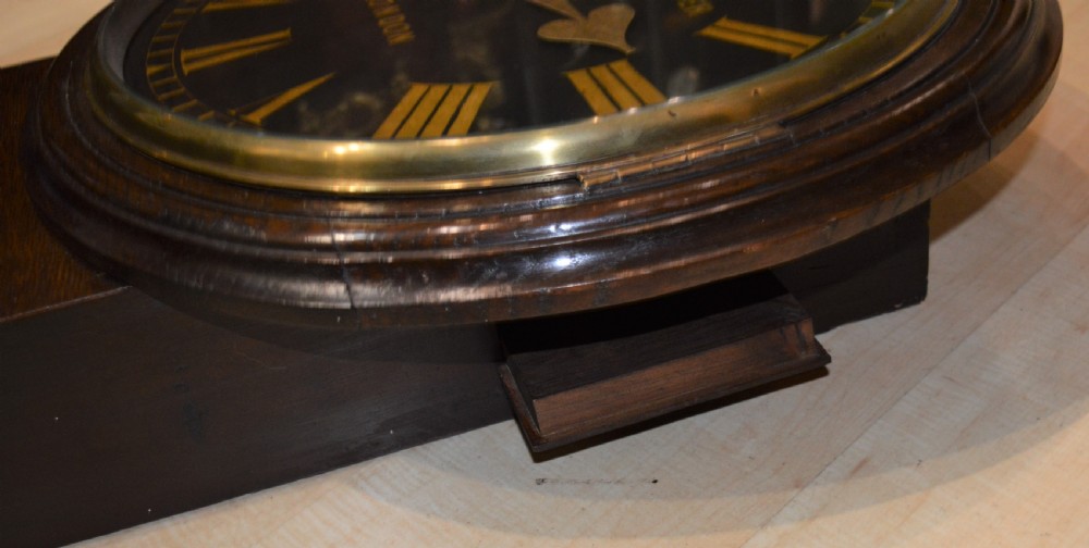 Grimshaw & Baxter London Large Fusee Dropdial Wall Clock View VI