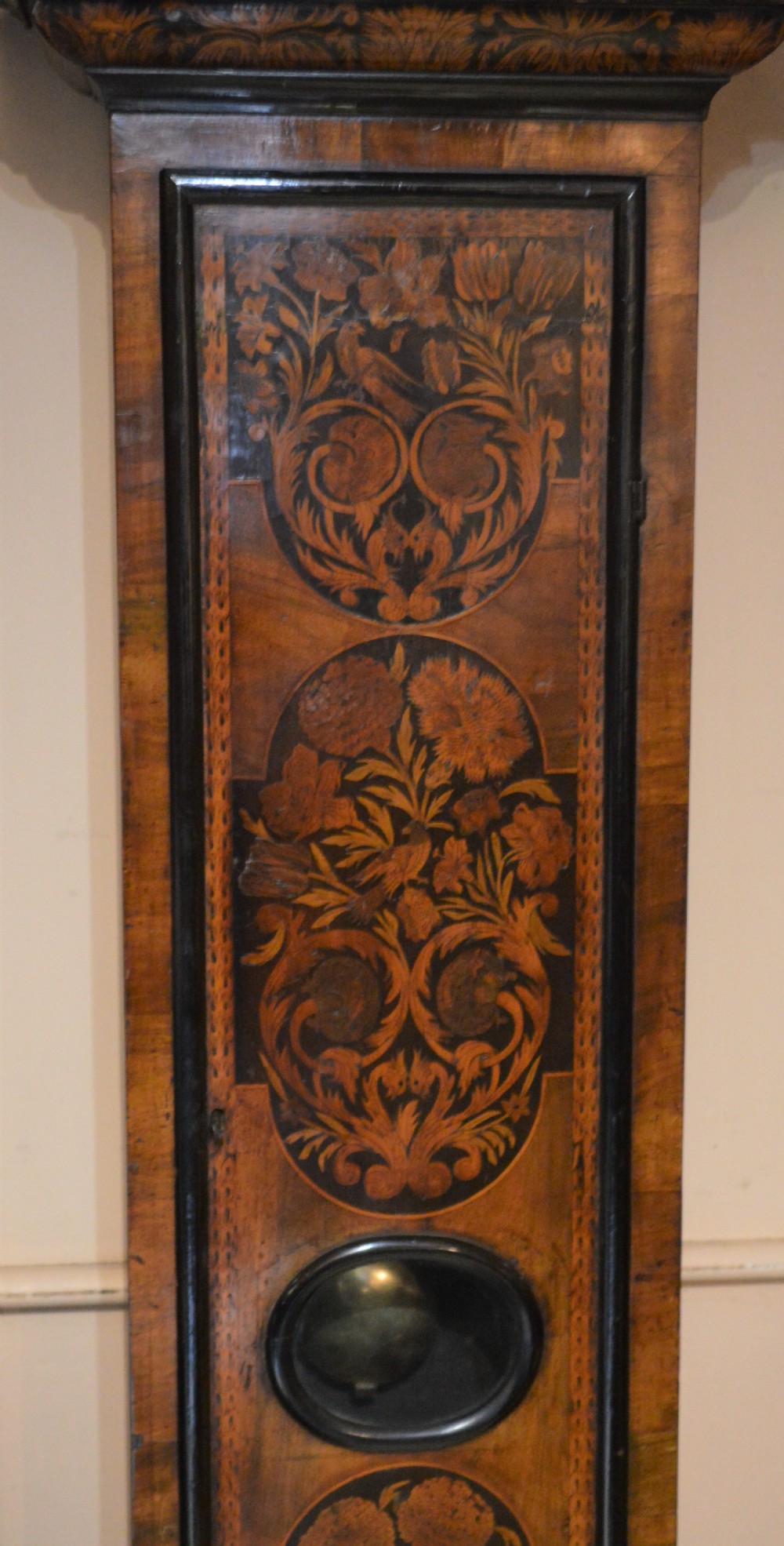 17th Century Month Duration Marquetry Walnut Longcase Sam Price London View IV