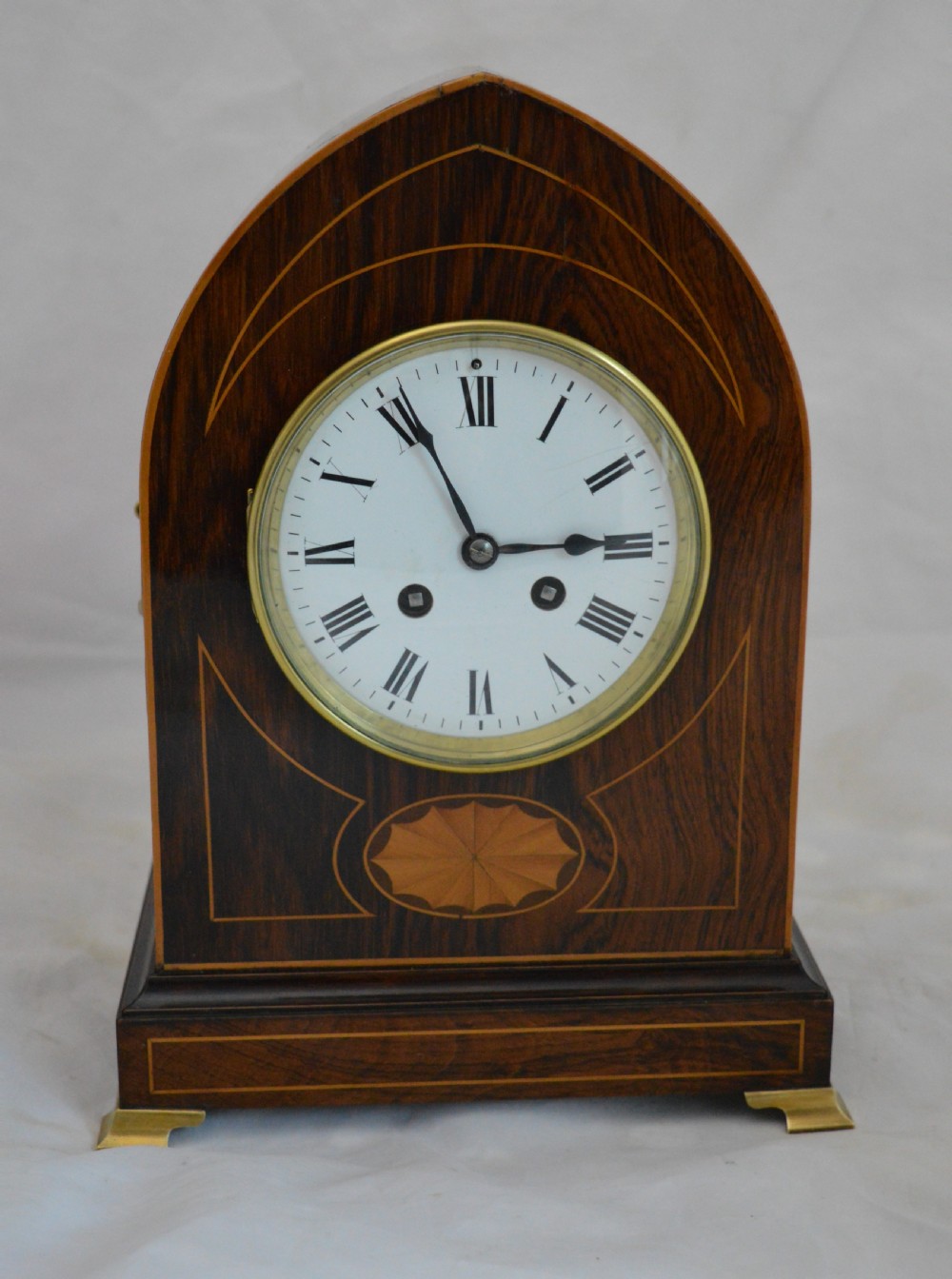 Edwardian Rosewood Mantel Clock