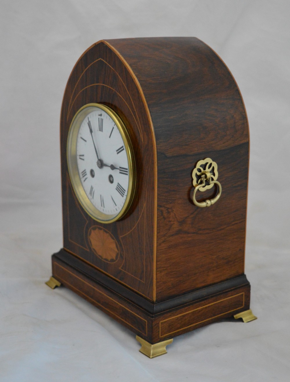 Edwardian Rosewood Mantel Clock View IV