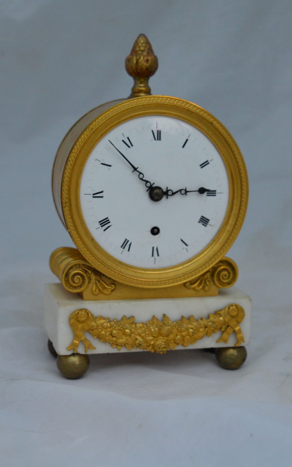 Small Regency Fusee Mantel clock