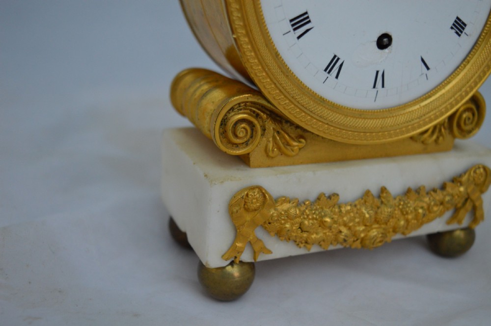 Small Regency Fusee Mantel clock View II