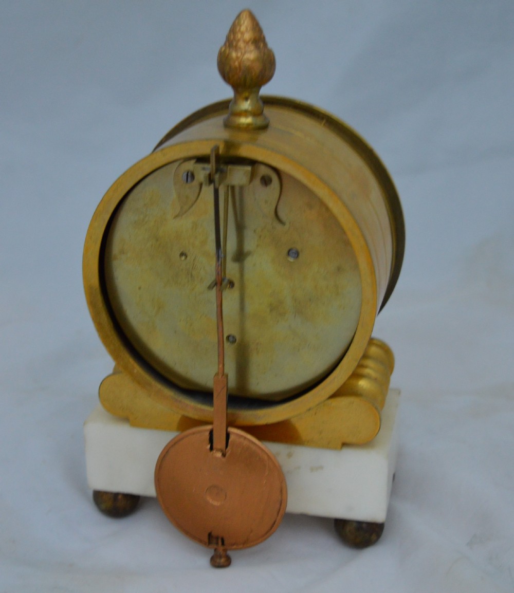 Small Regency Fusee Mantel clock View IV