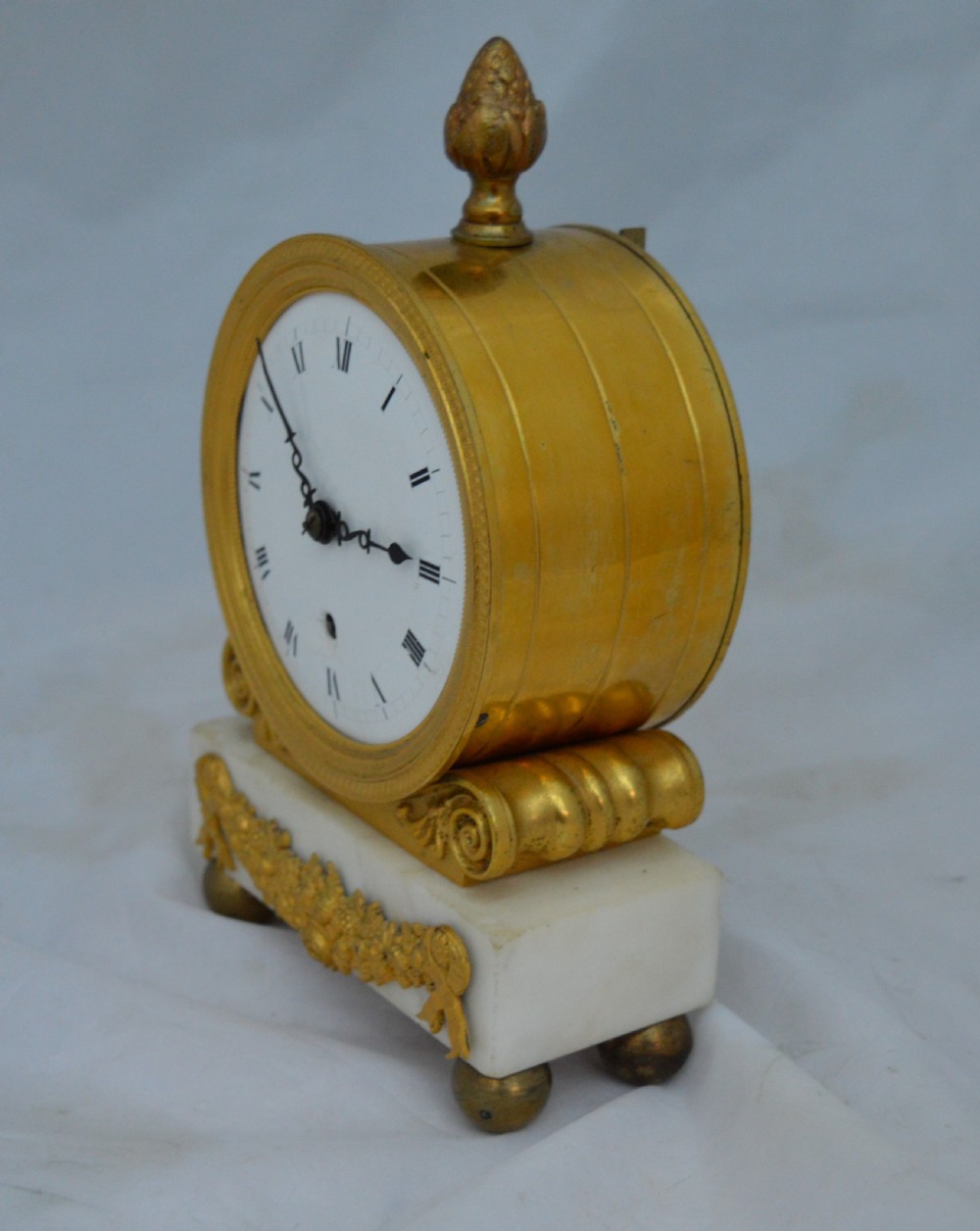 Small Regency Fusee Mantel clock View V