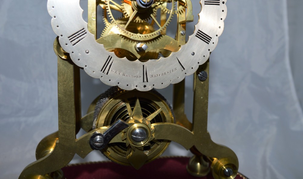 Hammond of Manchester Skeleton Clock View VII