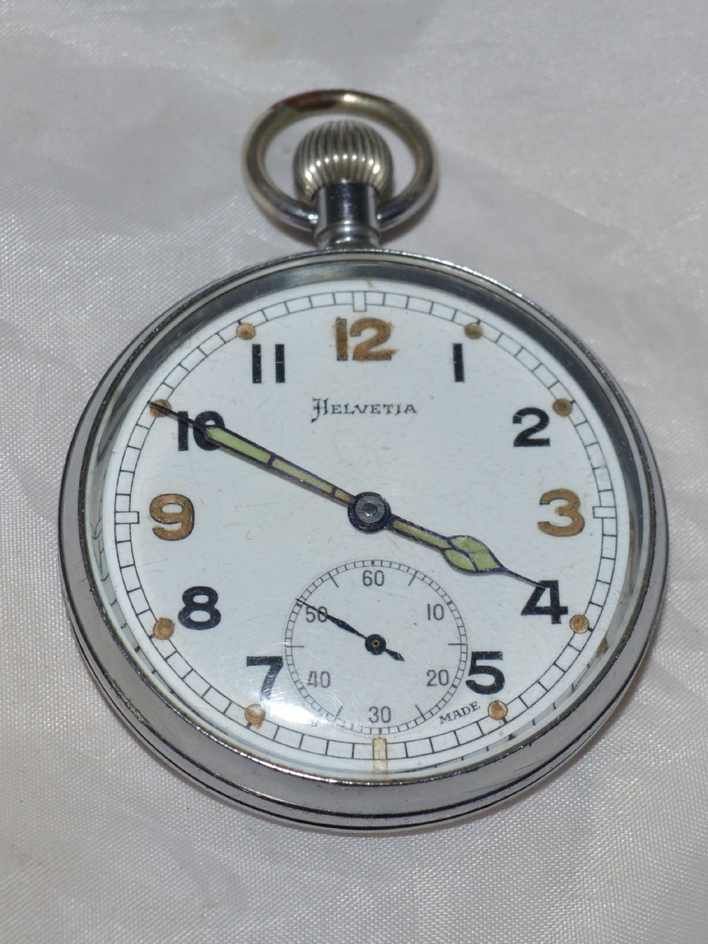 Helevitia WW2 Period Military Issue Pocket Watch