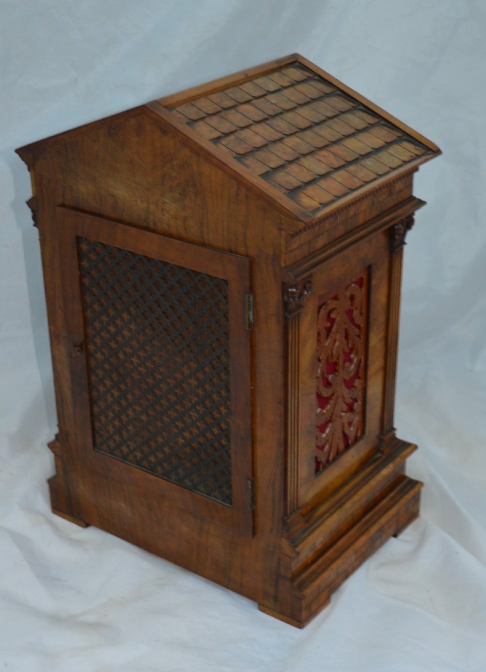 Walnut Bracket/Mantel Clock, Ting Tang quarter Striking View III